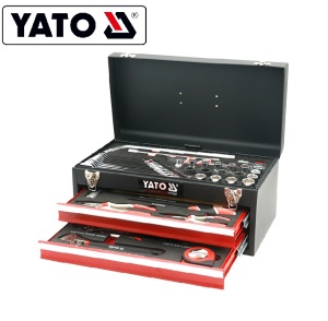 YATO YT-38952 PROFESSIONAL NGA PANALAGIT NGA PAGBALIGYA KUMPLETO NGA TOOL BOX SET SA UPAT KA WHEEL POSITION TOOL BOX 53PCS