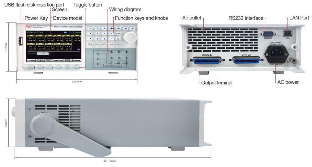 N9244 dimension N9244 dimension