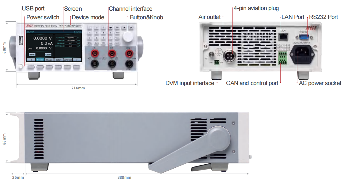 Dimensione N8361F Dimensione N8361F