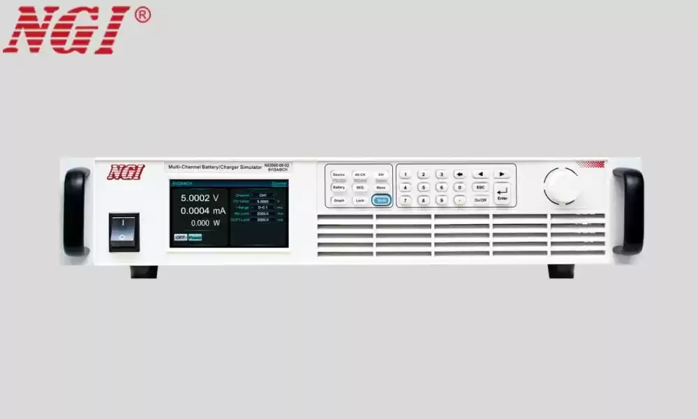 N83580 series 8 channels current bi-directional dual-quadrant programmable battery cell emulator