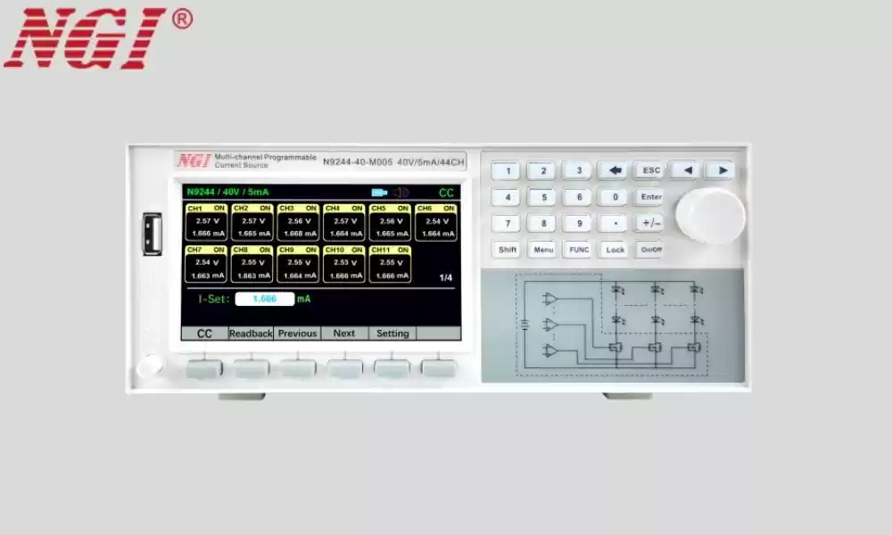 N9244 series multi channel constant current programmable dc power supply