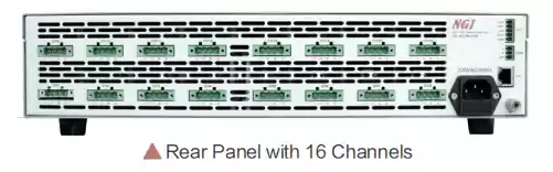 rear panel with 16 channels