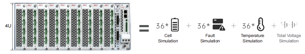 Conception modulaire du simulateur de batterie N9000 Conception modulaire du simulateur de batterie N9000