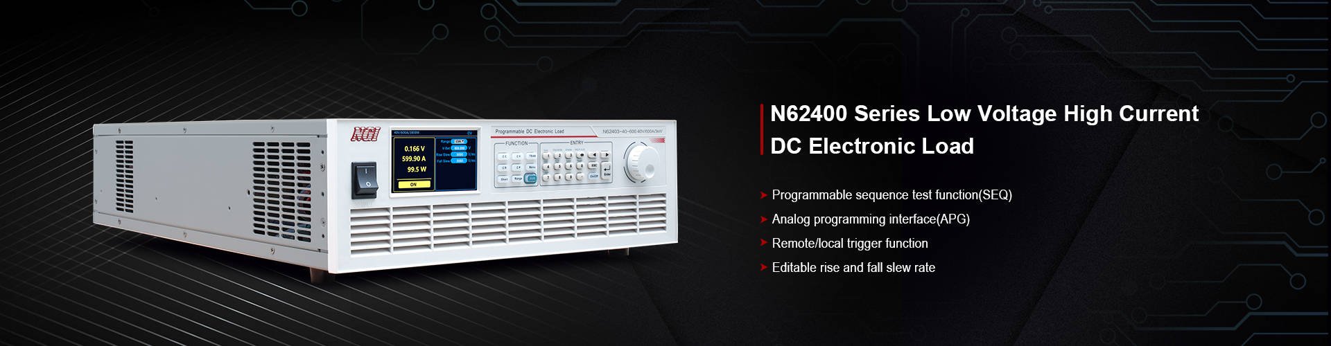 N62400 Series Fuel Cell Testing Programmable DC Electronic Load