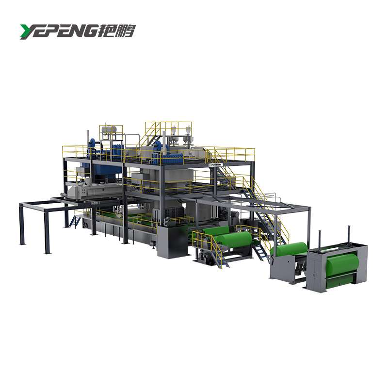 Полностью автоматизированная машина для производства нетканых материалов с двойной балкой Spunbond