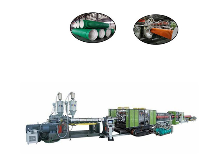 200mm - 600mm Jwell HDPE PP PVC Double Wall Corrugated Pipe Extrusion Line