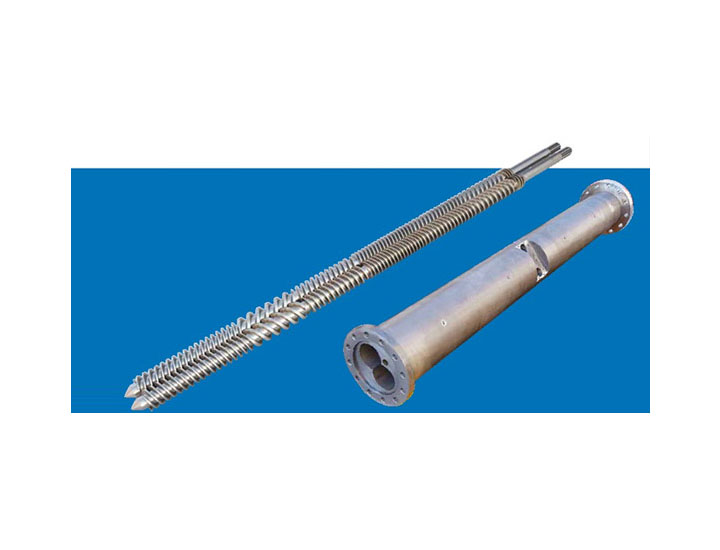 Parallel twin screw and barrel