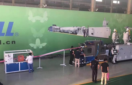 PE Air Ventilation Pipe Extrusion Line Inoshanda Zvinobudirira MuFekitari yeSHANGHAI JWELL MACHINERY