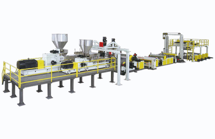 Jwell Twin screw Dryer-isina Vented PET Sheet Extrusion Line