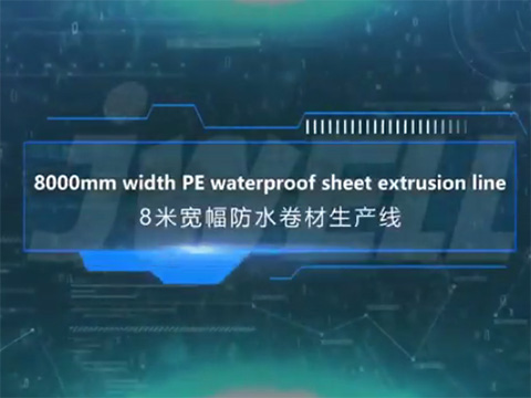 Jwell 8m HDPE Geomembrana vodootporna mašina za ekstruziju ploča