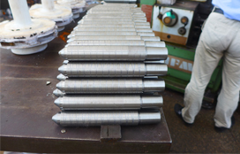 Chemcial process pump shaft precision machining.