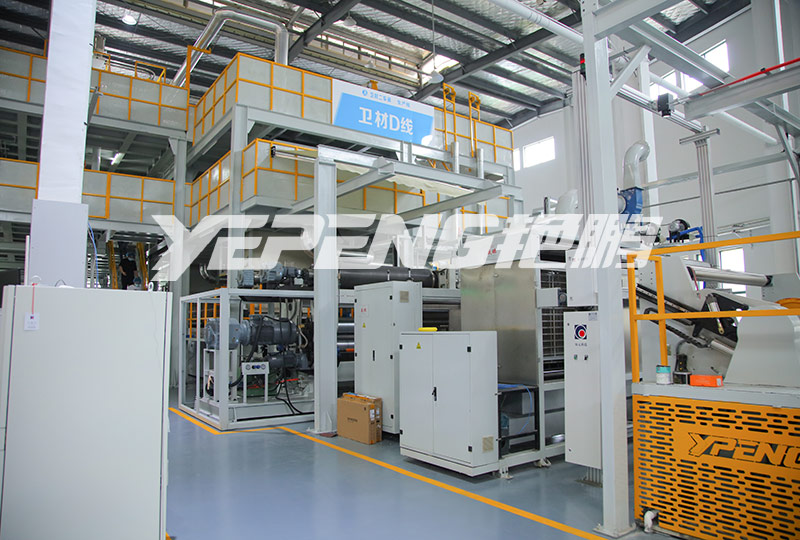 The three non-woven fabric production lines for hygienic products have been successfully commissioned and put into operation