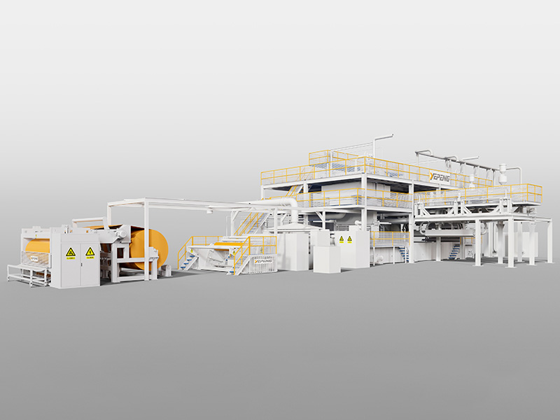 Spunmelt čtyřpaprsková plně automatická výrobní linka na výrobu netkaných textilií Stroj na výrobu netkaných textilií