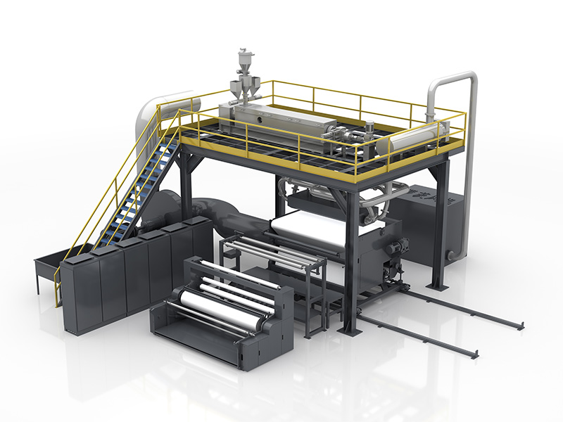 Полностью автоматическая линия по производству нетканых материалов методом мелтблаун