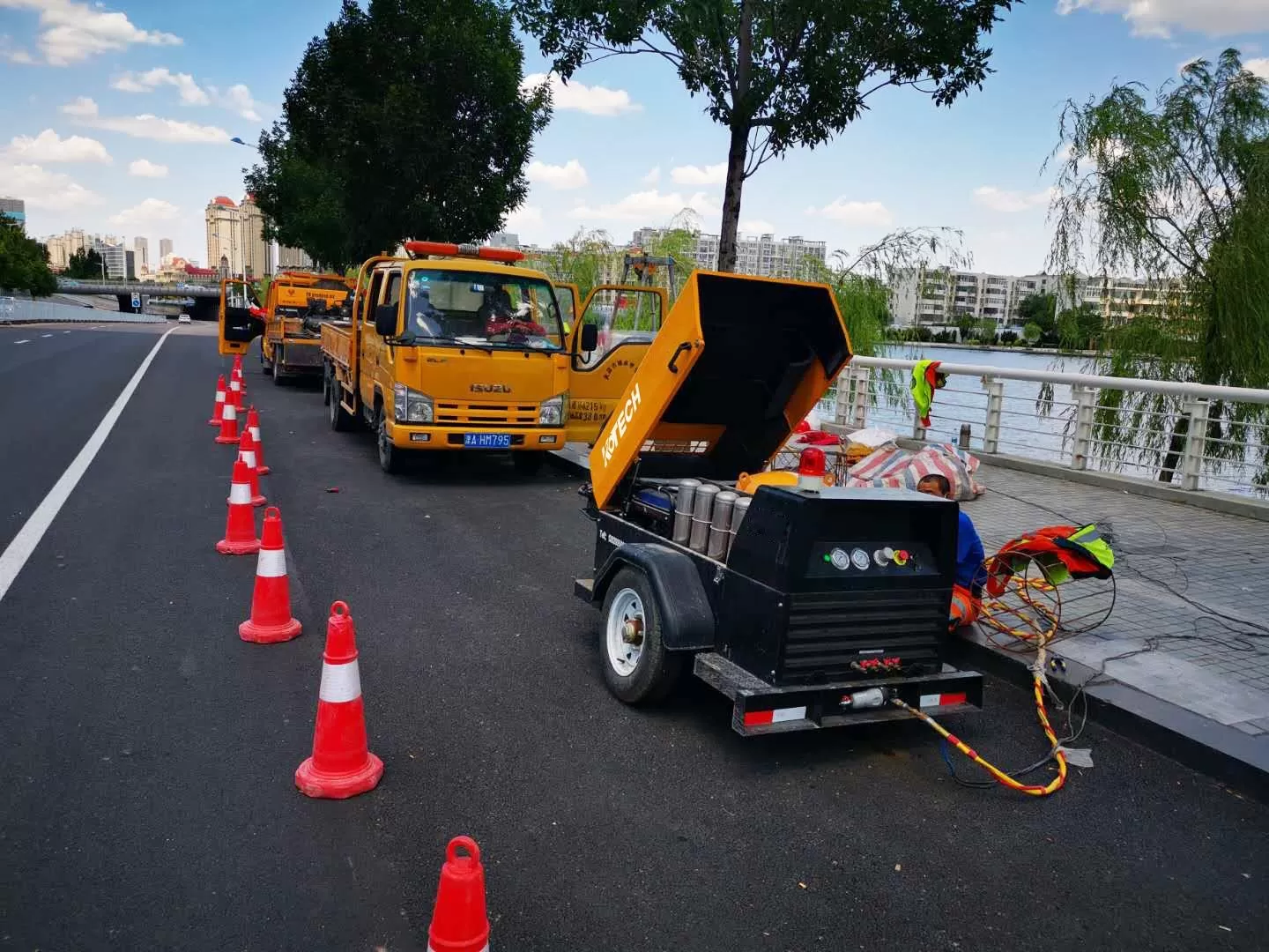 diesel portable air compressor for Jack Hammer