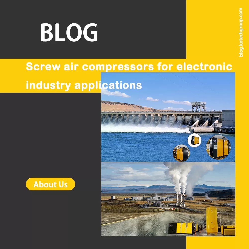 Compresseur d'air à vis pour applications dans l'industrie électronique