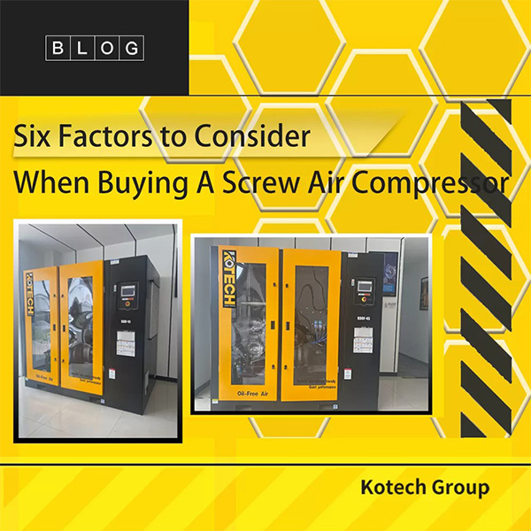 Six Factors to Consider When Buying A Screw Air Compressor