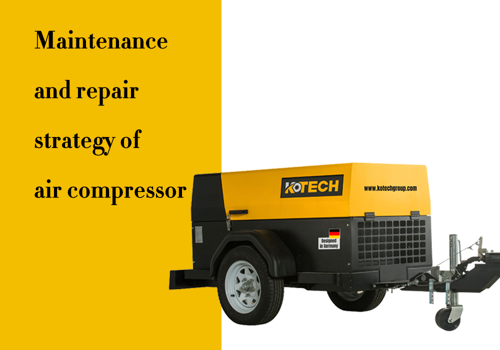 Estratégia de manutenção e reparo de compressor de ar