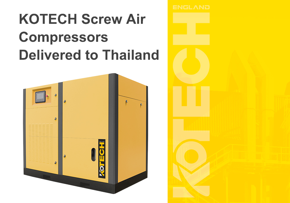 KOTECH skruvluftkompressorer levereras till Thailand