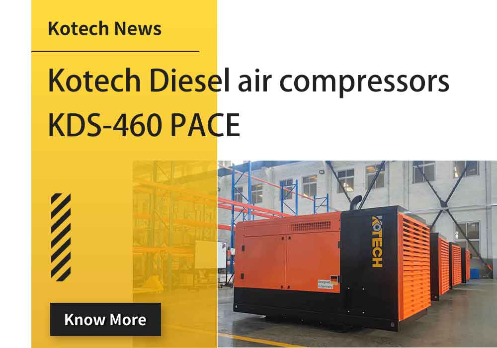 KDS-460 PACE Kotech Diesel air compressors For Brazil piling