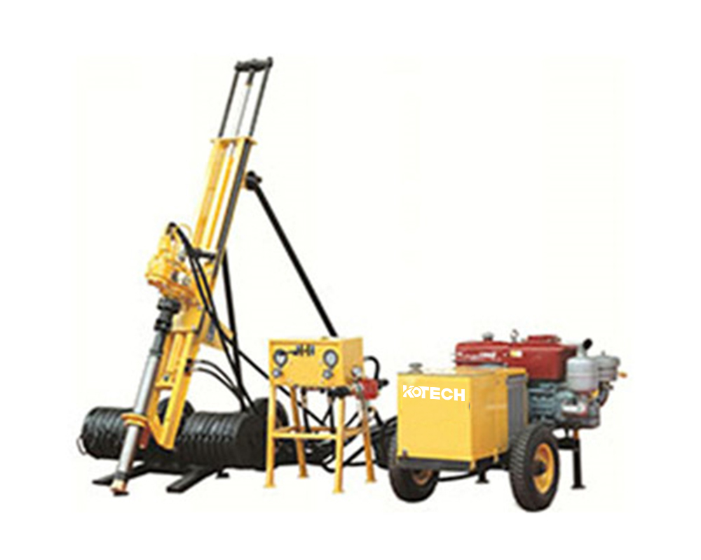 KTJ100 Diesel DTH Borehole Drilling Rig