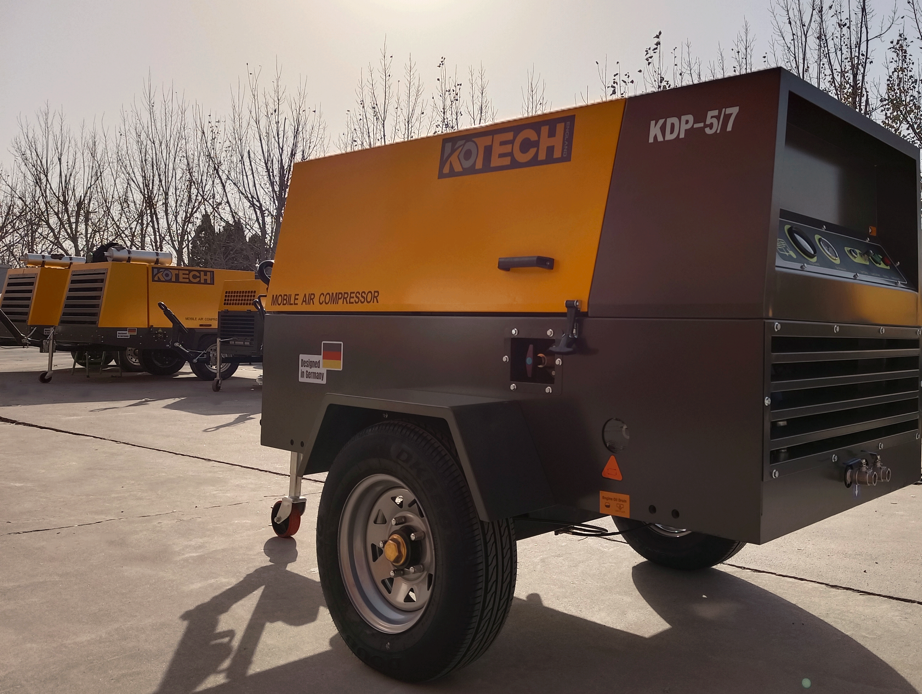 Compresseur d'air mobile Kotech KDP5-7 2