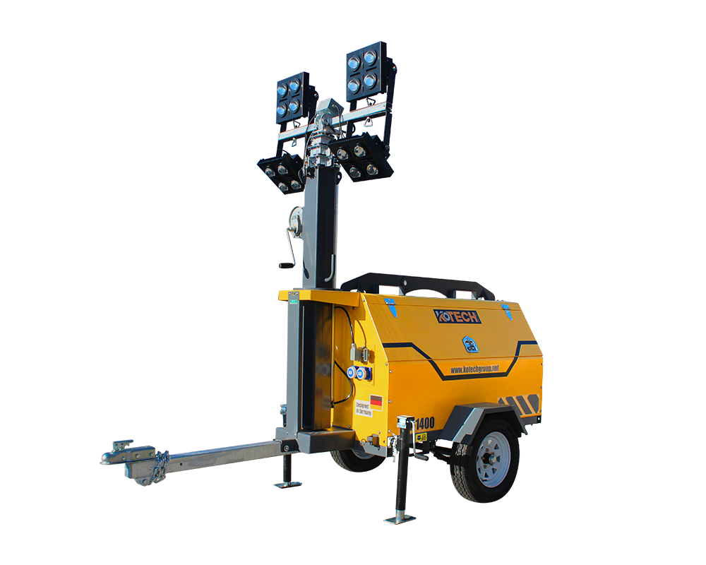 Tragbarer LED-Lichtmast mit Dieselmotor der KLT-Serie