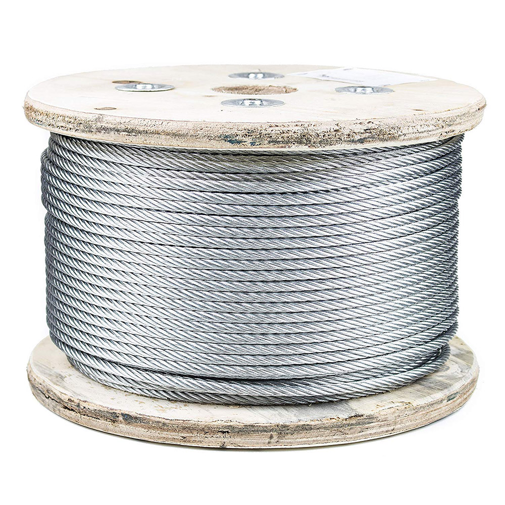 6x12+7FC Galvanized and Stainless Steel Wire Rope, China 6x12+7FC ...