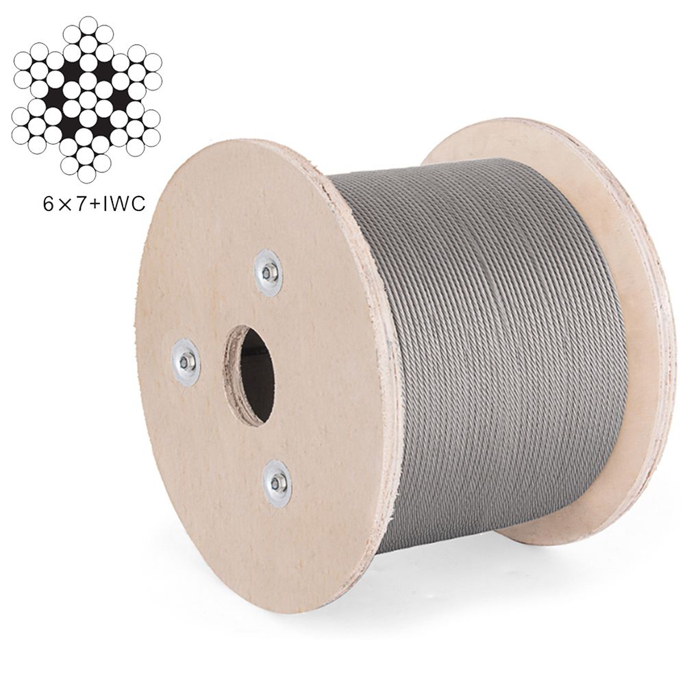 26mm 6x7+IWC Rope Wire Steel Galvanized and Stainless Steel Wire Rope