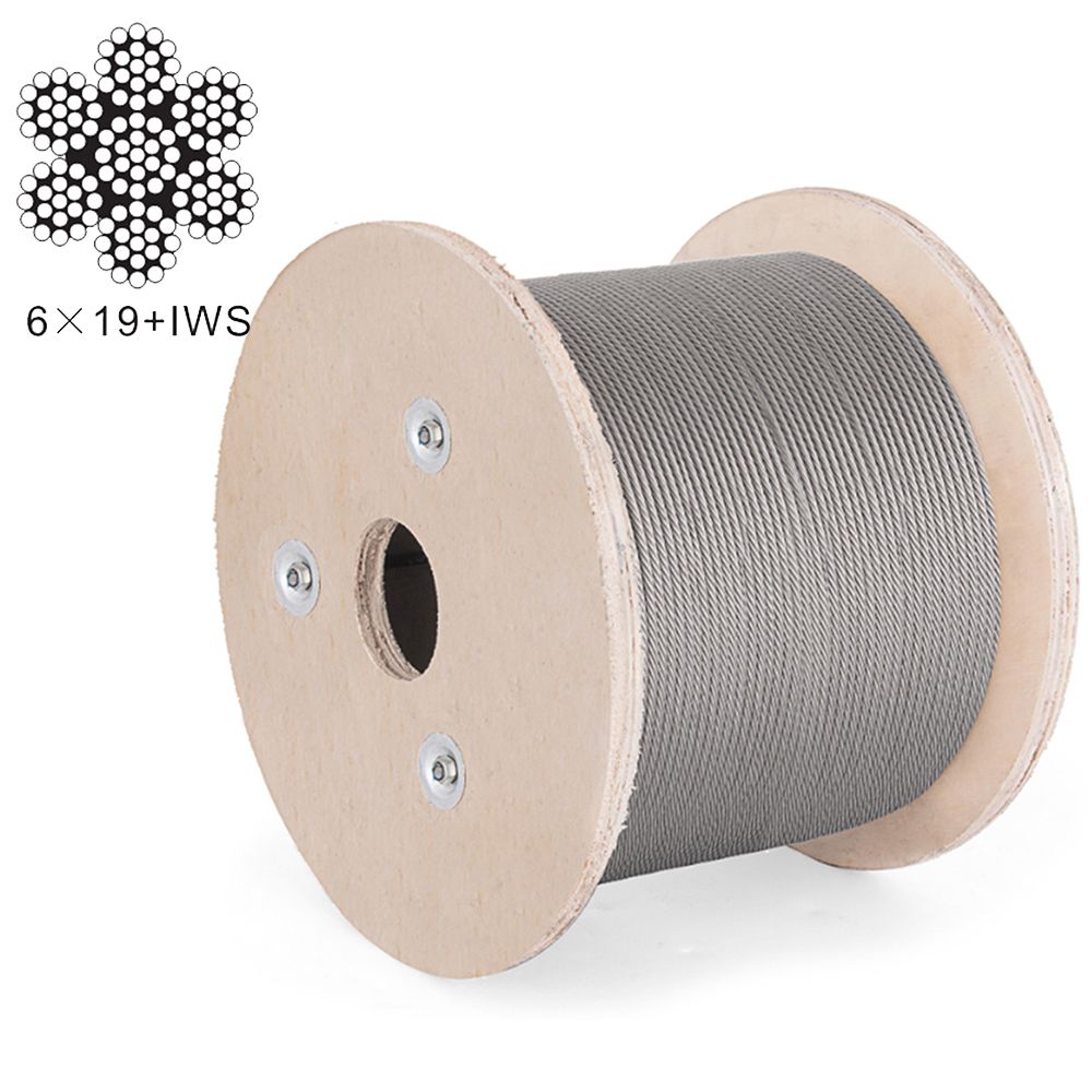 3mm 6x19+IWS 6x19+IWRC Steel Rope Wire Galvanized and Stainless Steel Wire Rope