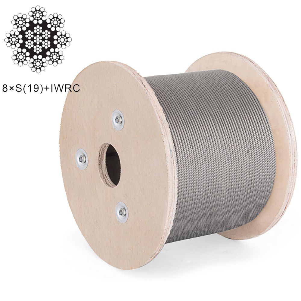 32mm 8xS(19)+IWRC 8xW(19)+IWRC Galvanized and Stainless Steel Wire Rope