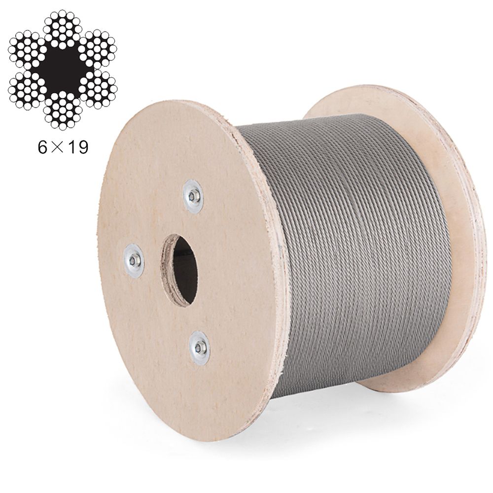 RR-W-410 6x19+FC 6x19(S)+FC 6x19(W)+FC 6x25(Fi)+FC 6x26(WS)+FC 6x37+FC 6x36(WS)+FC Ungalvanized and Galvanized Wire Rope