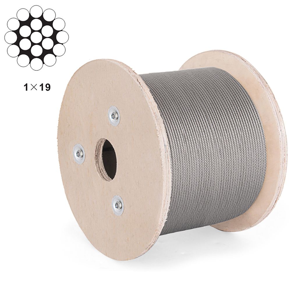 1x19 Galvanized and Stainless Steel Aircraft Cable