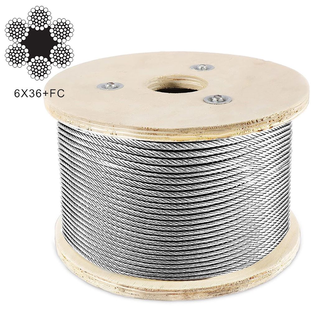 6xWS(36)+FC 6xWS(36)+IWRC Stainless Steel Wire Rope