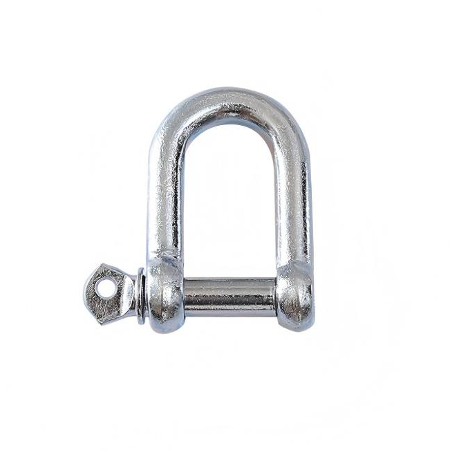 Dee Shackle European Type Screw Pin Large D Shackles Galvanized