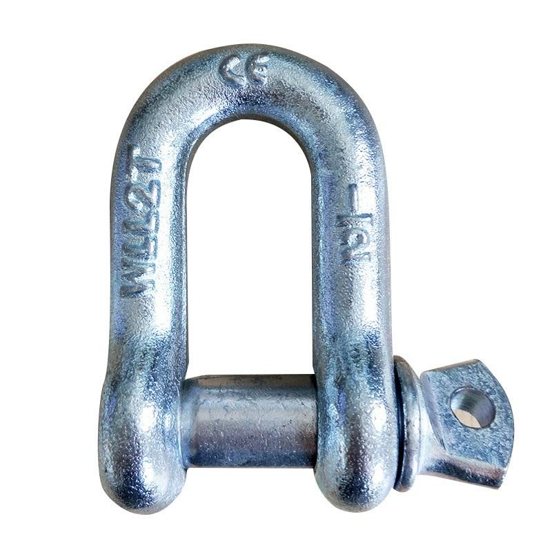 Drop Forged G210 Screw Pin Anchor Shackles US Type High Tensile Galvanized D Shackles