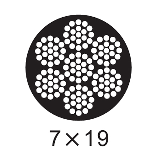 コーティング付きケーブル 7x19 12