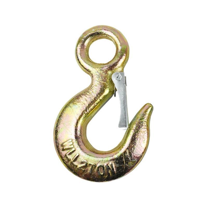 Drop Forged Painted Us Type Eye Hoist Eye Slip Hooks with Latches
