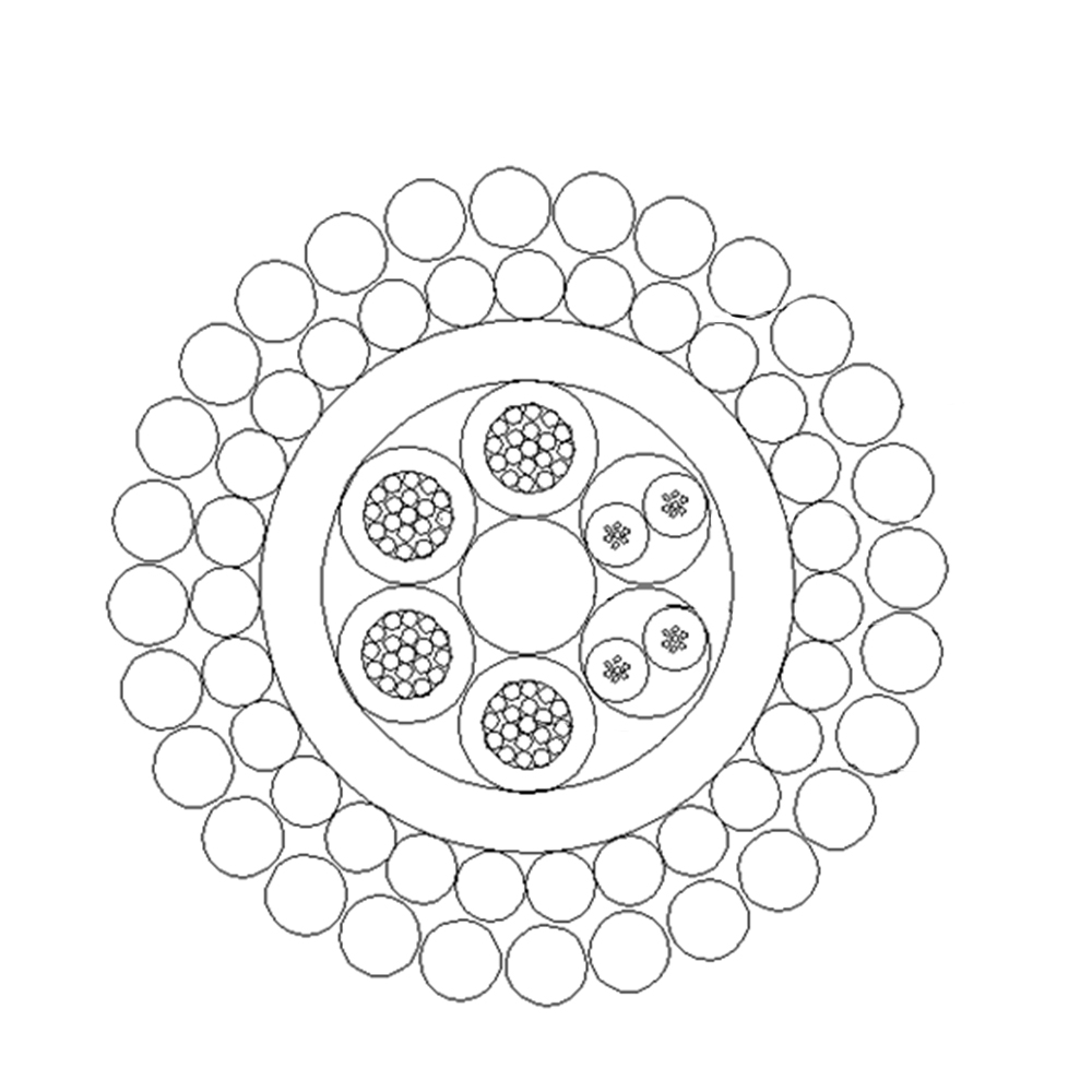 Steel Wire Armored Transverse Watertight Composite Cable