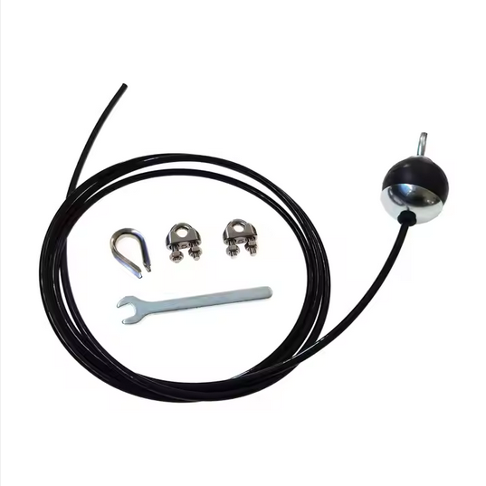 Adjustable Length Steel Wire Rope Home Gym Fitness Cable Replacement with Rubber Stopper Ball Wire Rope