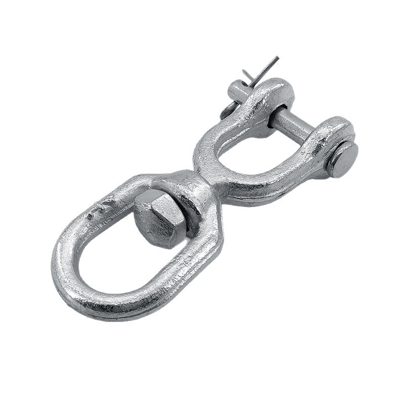 G403 Swivel Hot Dip Galvanized Carbon Steel Drop Forged US Type Regular Chain Swivels
