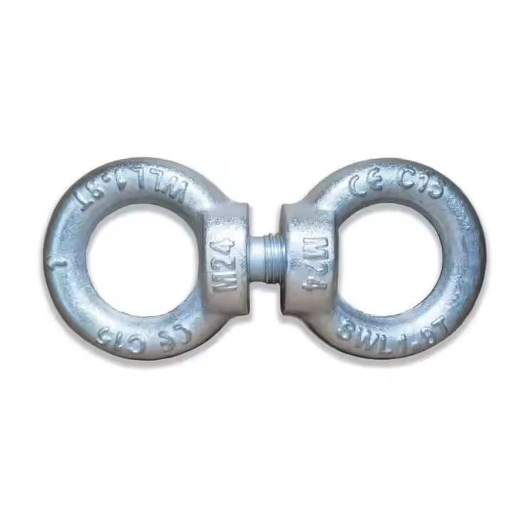 Galvanized M10 M12 M16 M24 Zinc Plated Drop Forged Steel Standard Metric DIN582 Lifting Eye Nuts