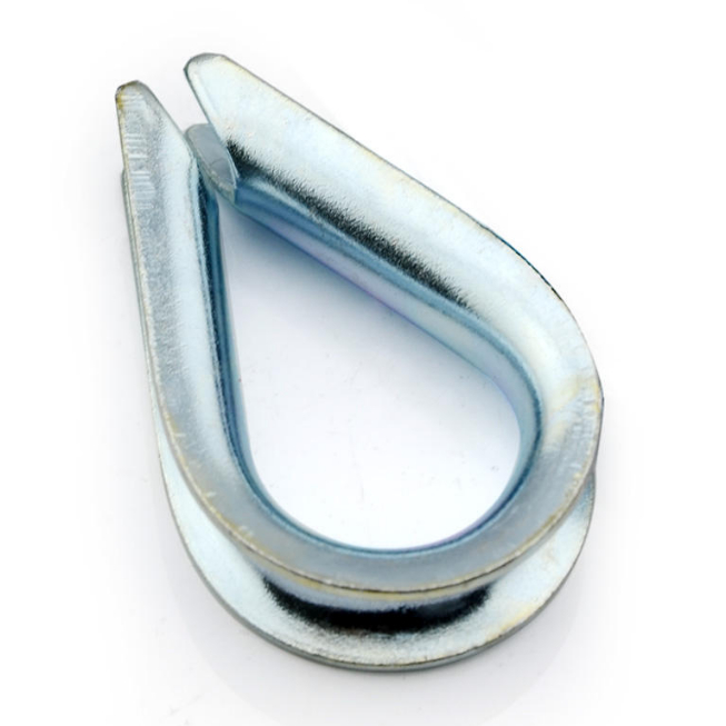 Zinc Plated Galvanized DIN6899B Wire Rope Thimble