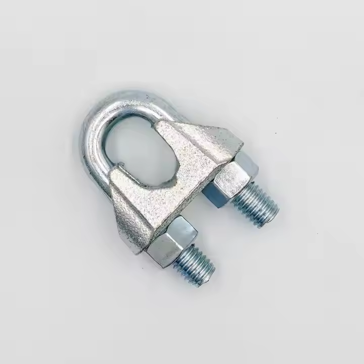 Rigging Hardware Zinc Plated Malleable Wire Rope Clamp DIN741 U Bolt Wire Rope Clips