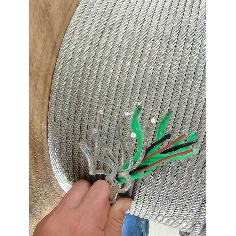 8x19S Galvanized BMU Ropes with Electrical Conductors BMU Cable