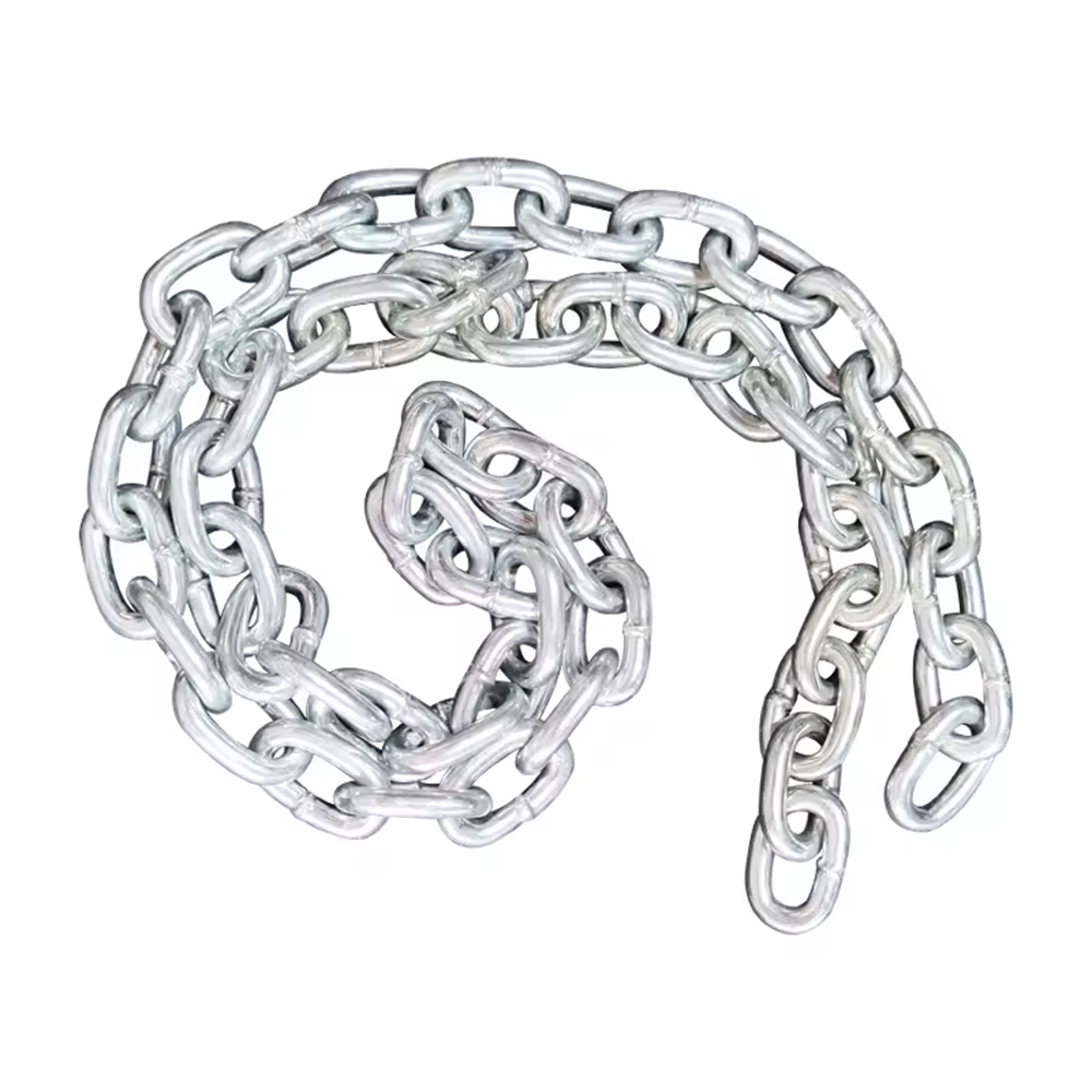 Galvanized Zinc Plated Welded Din5685A Metal Short Link Chain