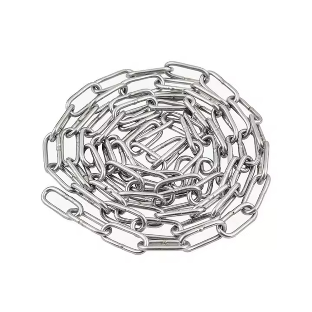 Grade 30 Din5685C Welded Galvanized Steel Long Link Chain