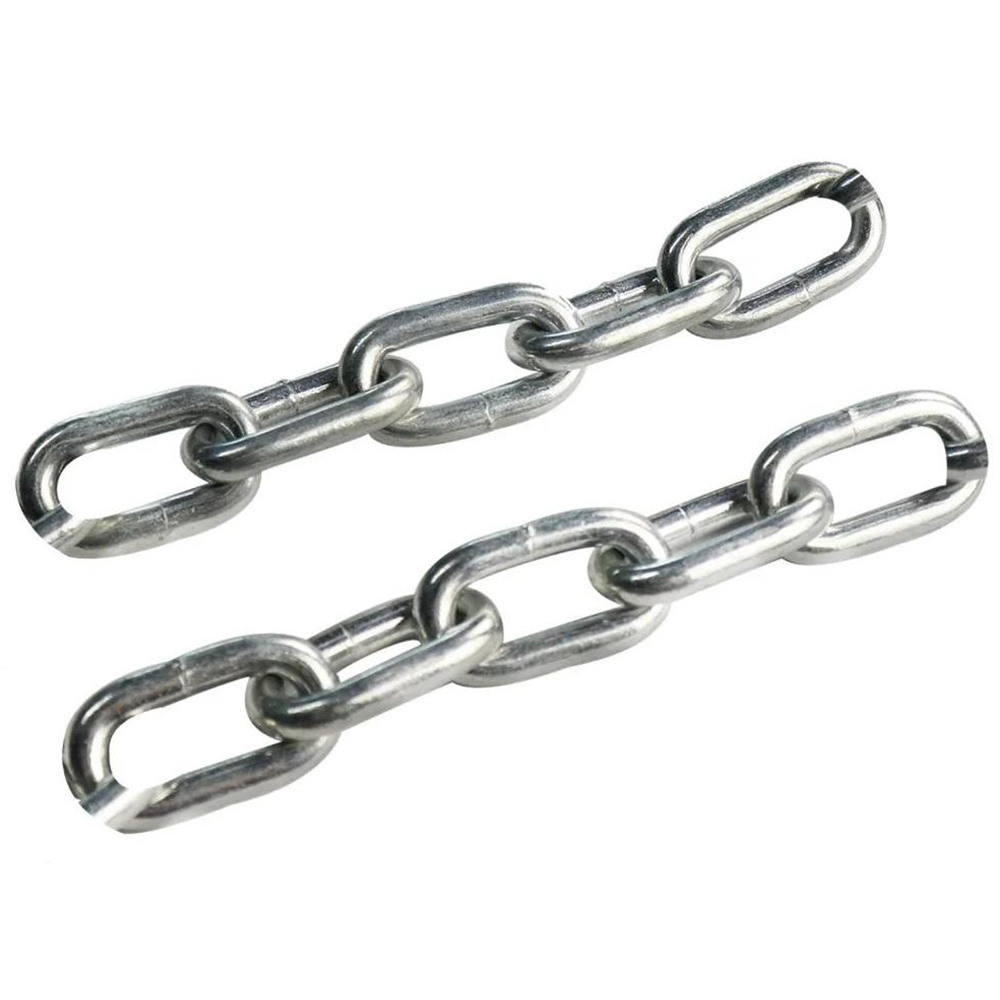 Galvanized ASTM1980 Standard G30 G43 G70 Link Chain Zinc Plated Industrial Chain