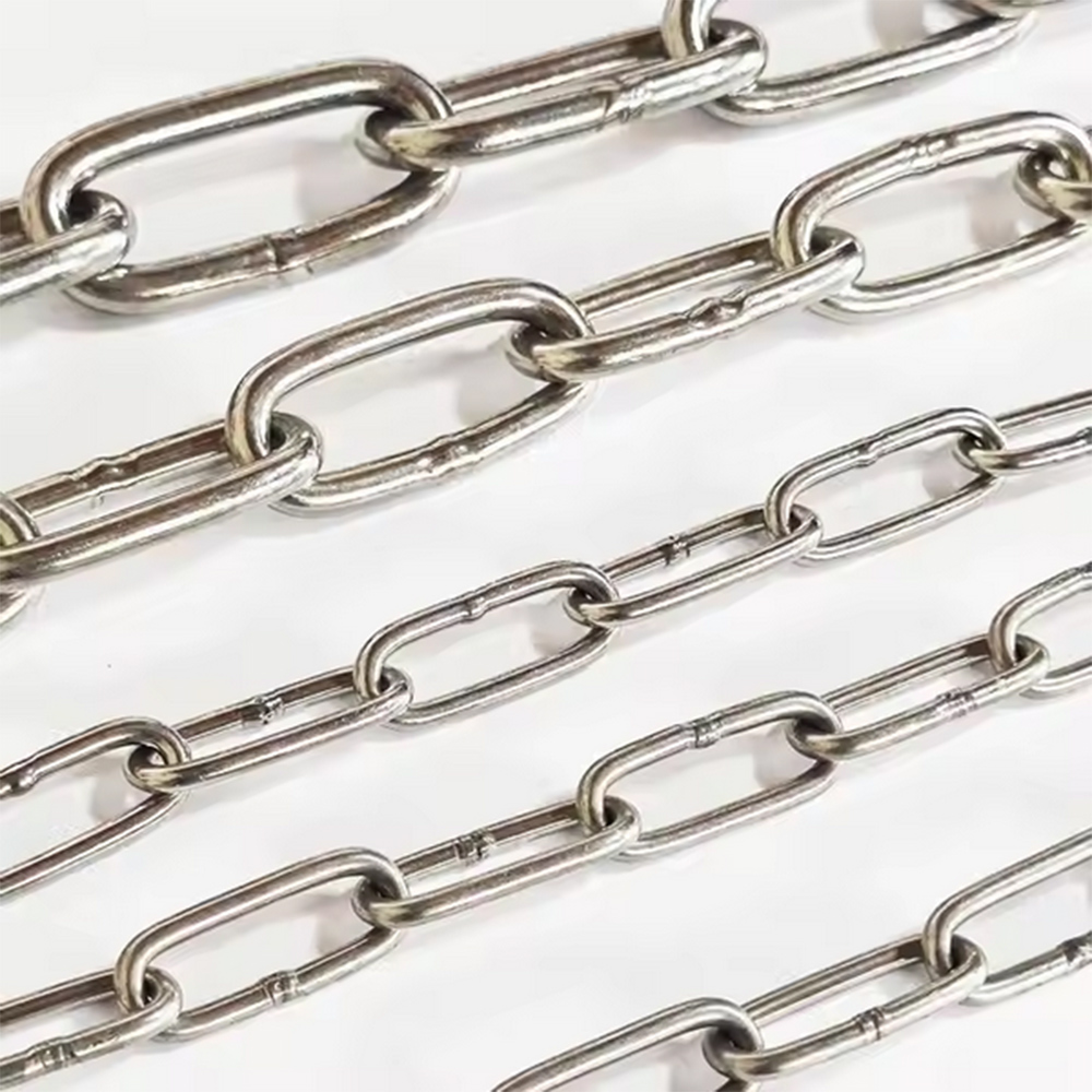 DIN763 Link Chain Standard Stainless Steel 304 SS 316 DIN763 Long Link Chain