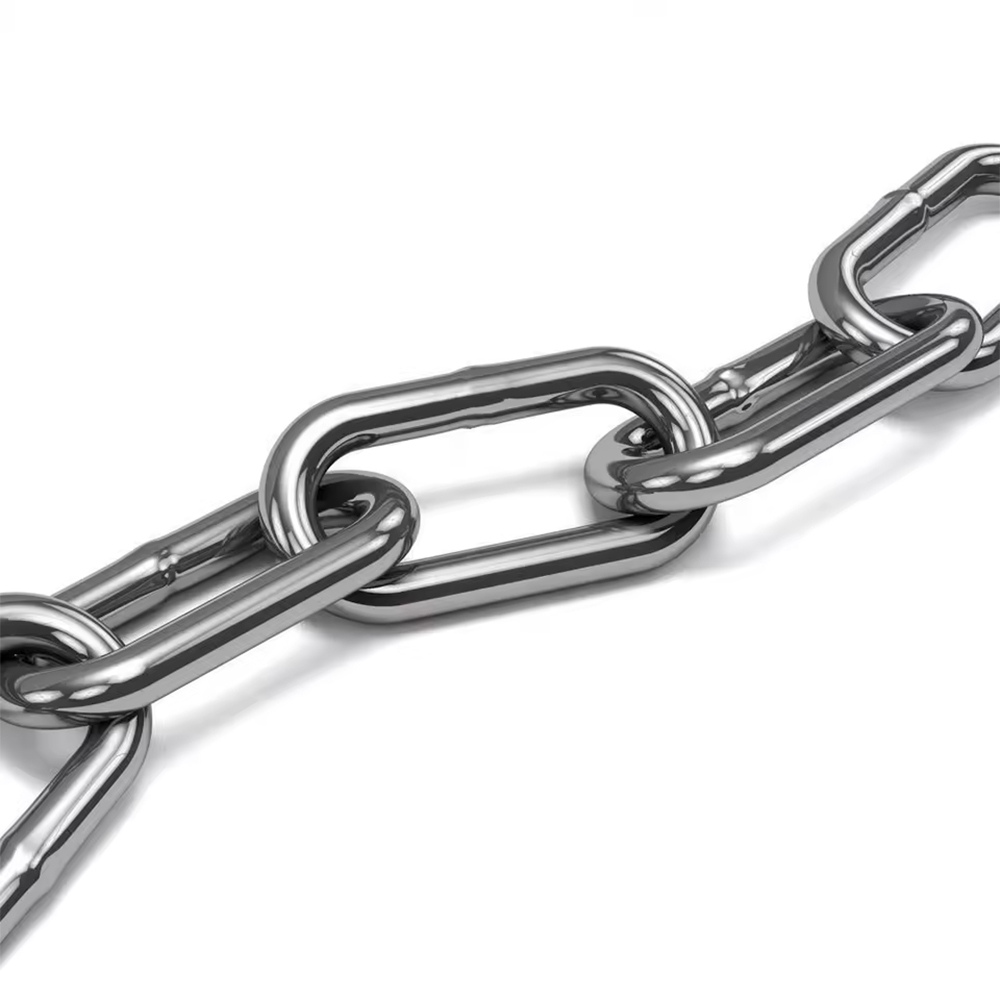 2mm-13mm DIN5685C Long Link Chain Stainless Steel Welded Chain